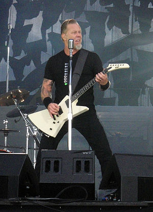 James Hetfield from Metallica performing at So...