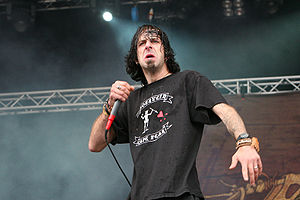 Randy Blythe, Lamb of God, at With Full Force 2007